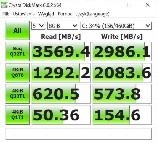 LG Gram 17 - CrystalDiskMark