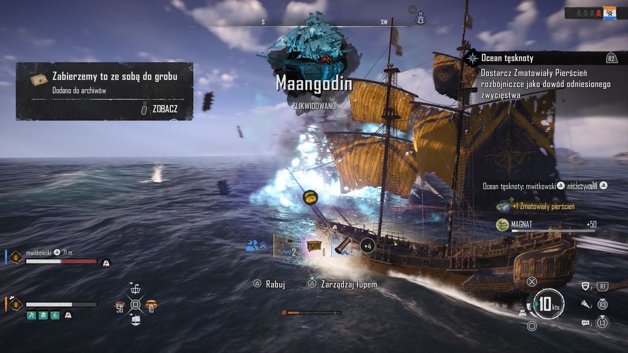 Skull and Bones - okręt widmo pokonany