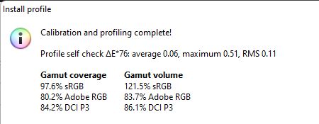 HP X27QC - pomiar pokrycia gamutów barw