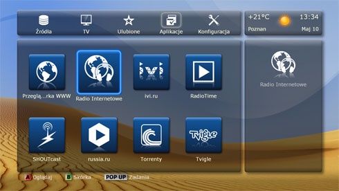 Dune HD Duo - interfejs urządzenia