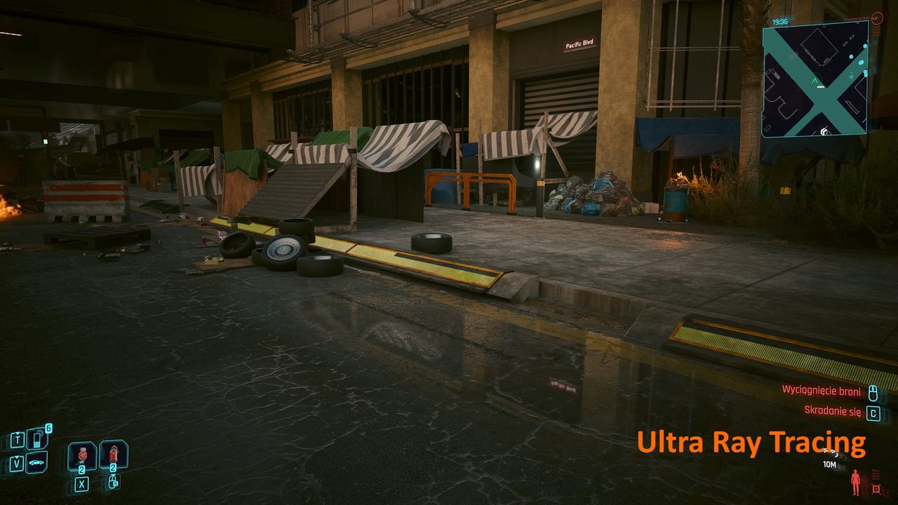 Cyberpunk 2077 2.0 - porównanie nr 4 - Ultra Ray Tracing