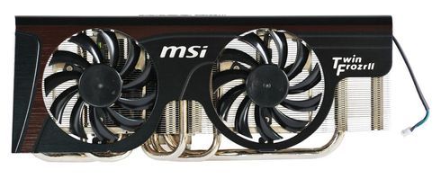 chłodzenie MSI Twin Frozr II widok z przodu