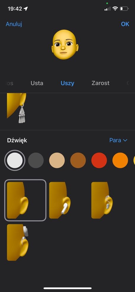nowe emoi ios 15 uszy