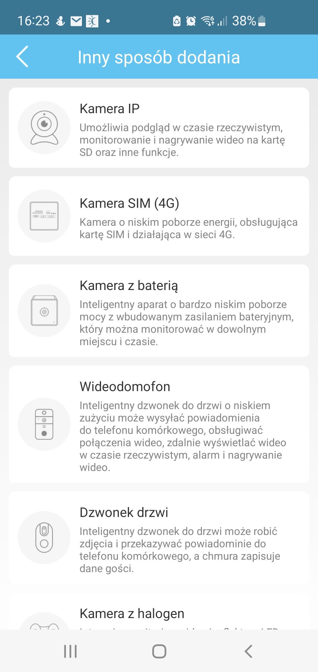 Orllo - opcje połączenia kamery z siecią