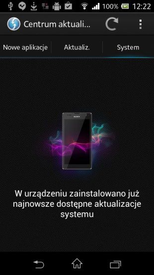 Sony Xperia M centrum aktualizacji