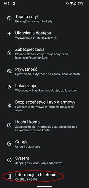 włączanie opcji programisty