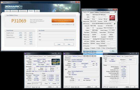 HKEPC Computex 2012 podkręcanie 3DMark 11 wynik zrzut ekranu