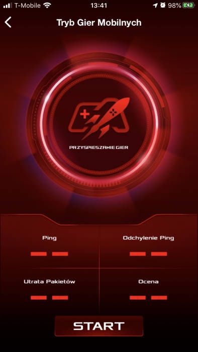 ASUS RT-AX82U - Aplikacja mobilna - Tryb gier 1