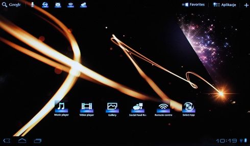 Sony Tablet S - pulpit