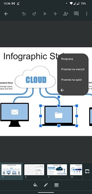 Edycja prezentacji PowerPoint na telefonie