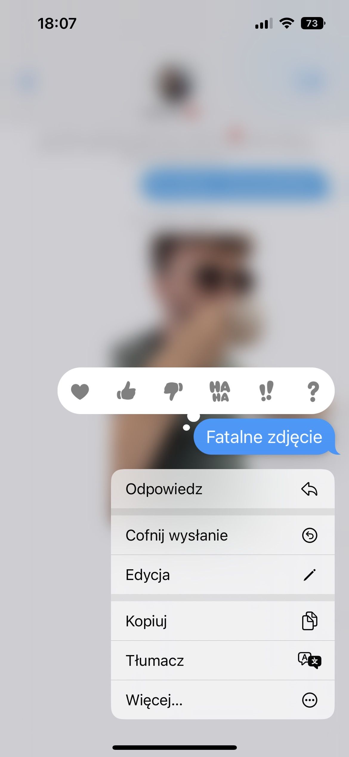 Edycja iMessage iOS 16