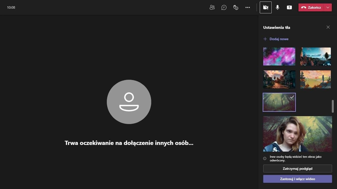 ustawienie własnego obrazka