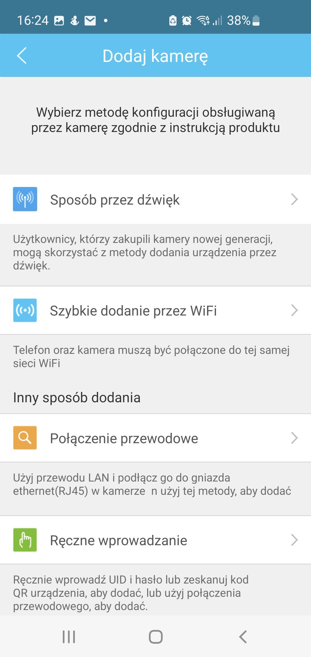 Orllo - dodawanie kamery w aplikacji mobilnej Eye4