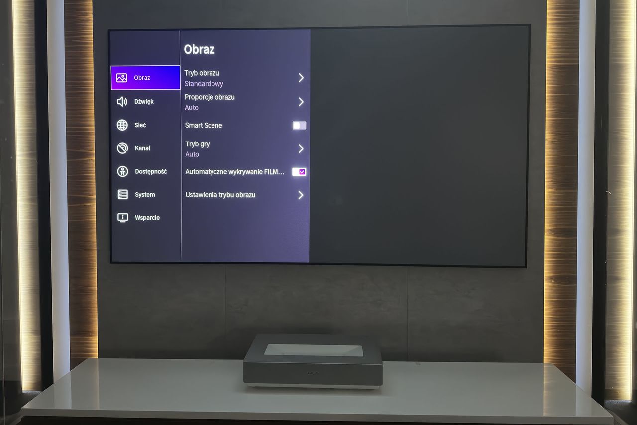 Hisense Laser TV 4K 100L5H - ustawienia 1
