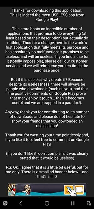 useless app 2