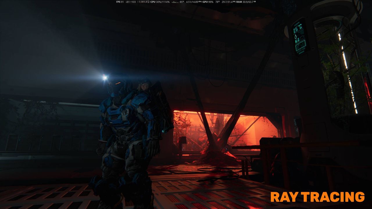 Pragmata - Porównanie 2 - Ray Tracing