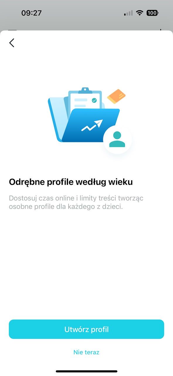 TP-Link Archer BE230 - aplikacja Tether - ustawienai kontroli rodzicielskiej 4