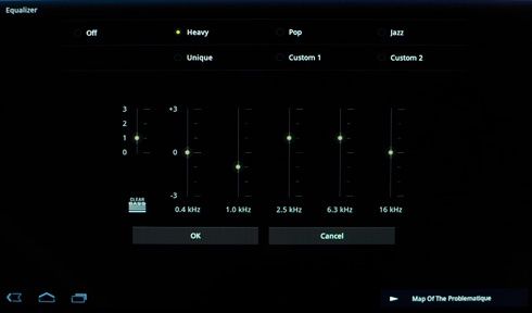 Sony Tablet S - equalizer