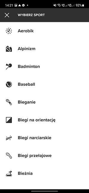 Suunto aplikacja