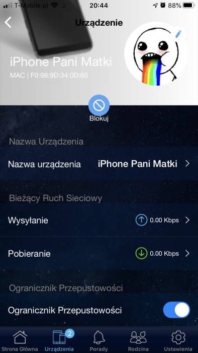 ASUS RT-AX82U - Aplikacja mobilna - ustawienia użytkownika