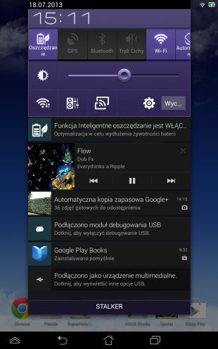asus memo pad odtwarzacz