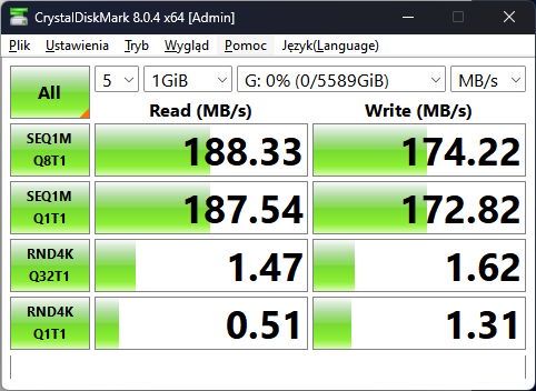 WD Purple WD63PURZ - wyniki  - dysk 2