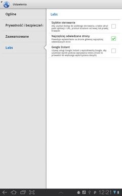 Samsung Galaxy Tab 10.1 - www ustawienia