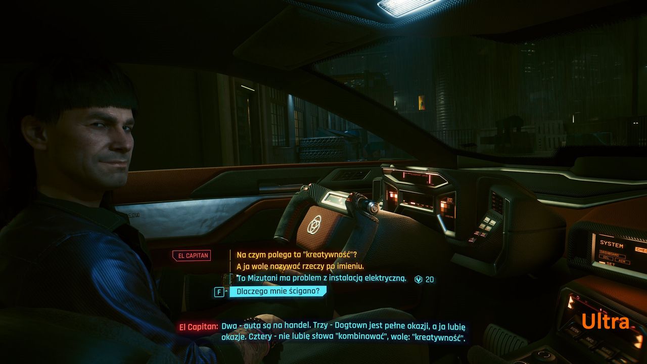 Cyberpunk 2077 2.0 - porównanie nr 1 - Ultra