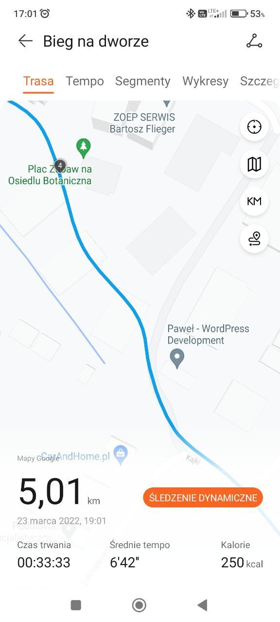 Ślad GPS 2