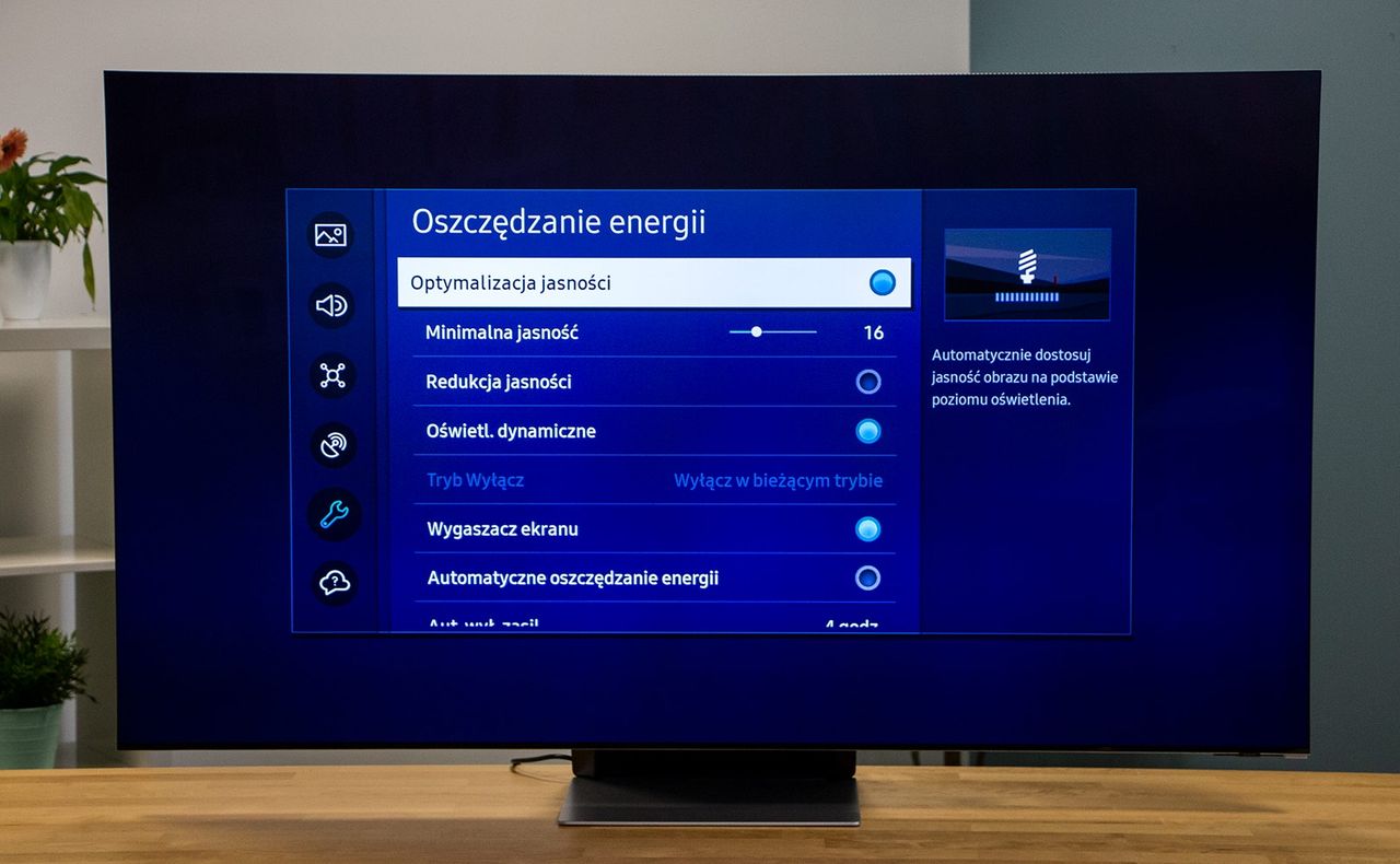 Samsung Neo QLED 8K Excellence Line QN900B - ustawienia oszczędzania energii