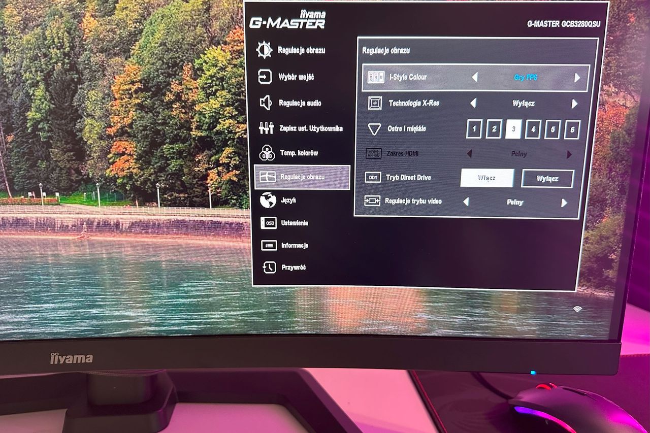iiyama G-Master GCB3280QSU Red Eagle - OSD 4