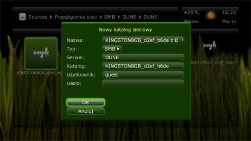 Dune HD Max - wsp&oacute;łpraca z pendrive