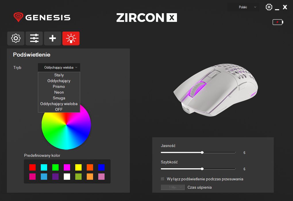 Genesis Zircon X - aplikacja