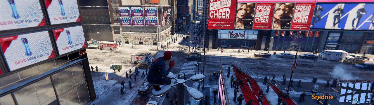 Spider-Man: Miles Morales - ustawienia średnie