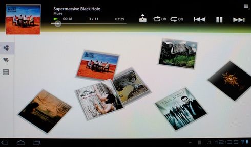 Sony Tablet S - audio player