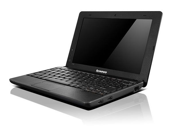 wygląd netbooka lenovo ideapad s100 z przodu/pod kątem
