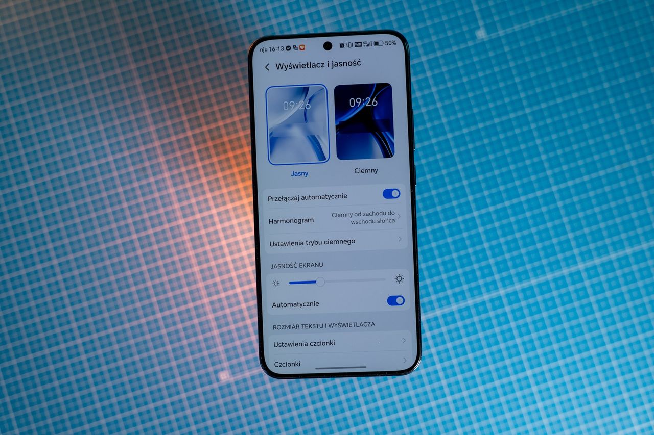 Ustawienia ekranu Honor Magic 8 Lite
