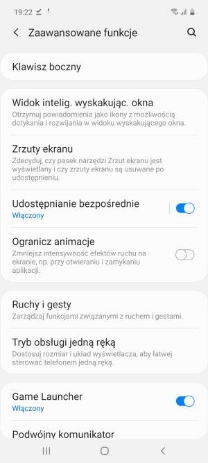 Samsung Galaxy M31s system zaawansowane funkcje