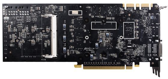 Colorful GTX680 iGame Kudan karta graficzna rewers tył back PCB zdjęcie