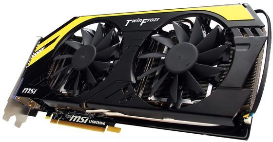 MSI GeForce GTX 680 Lightning karta graficzna zdjęcie widok z tyłu