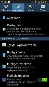 Samsung Galaxy S4 mini ustawienia
