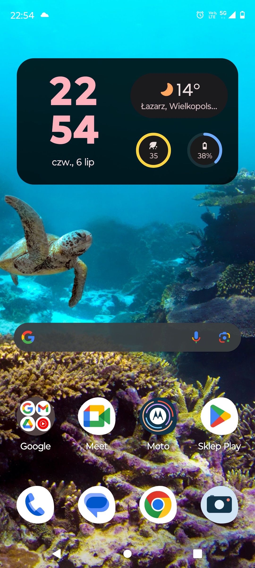 Motorola Edge 40 - ekran główny