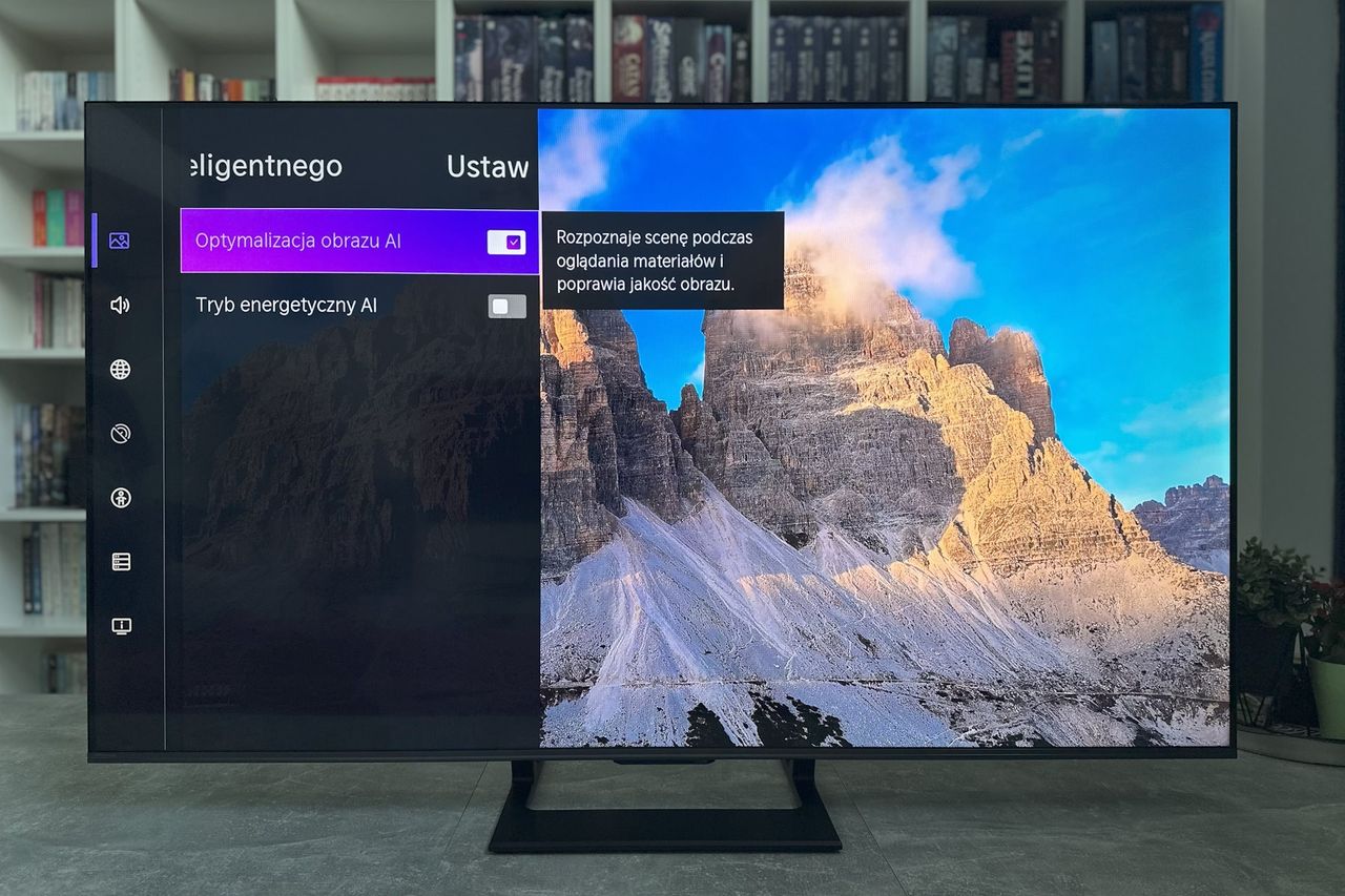 Hisense ULED 65U78Q - zaawansowane ustawienia AI