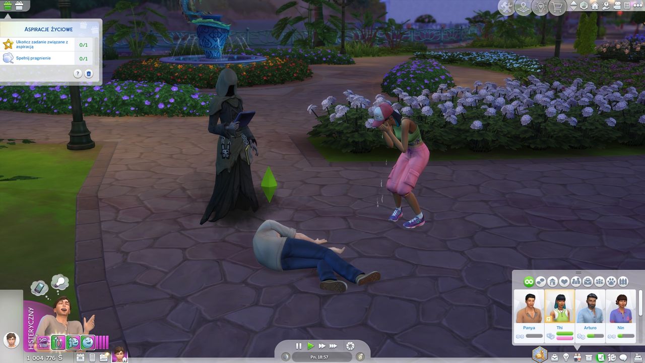 The Sims 4: Kryształowe cudeńka - śmierć sima