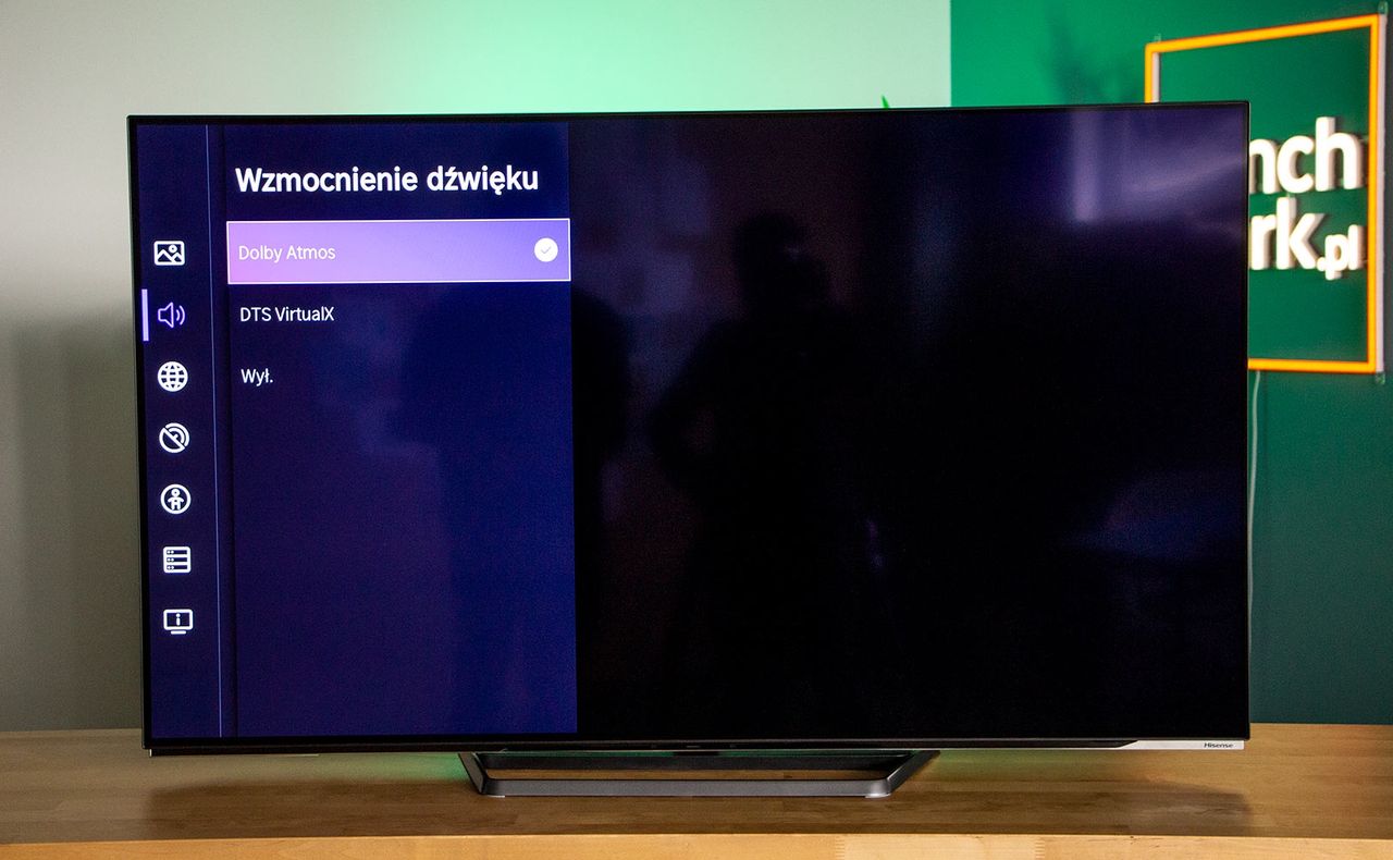 Hisense A85H - ustawienia audio