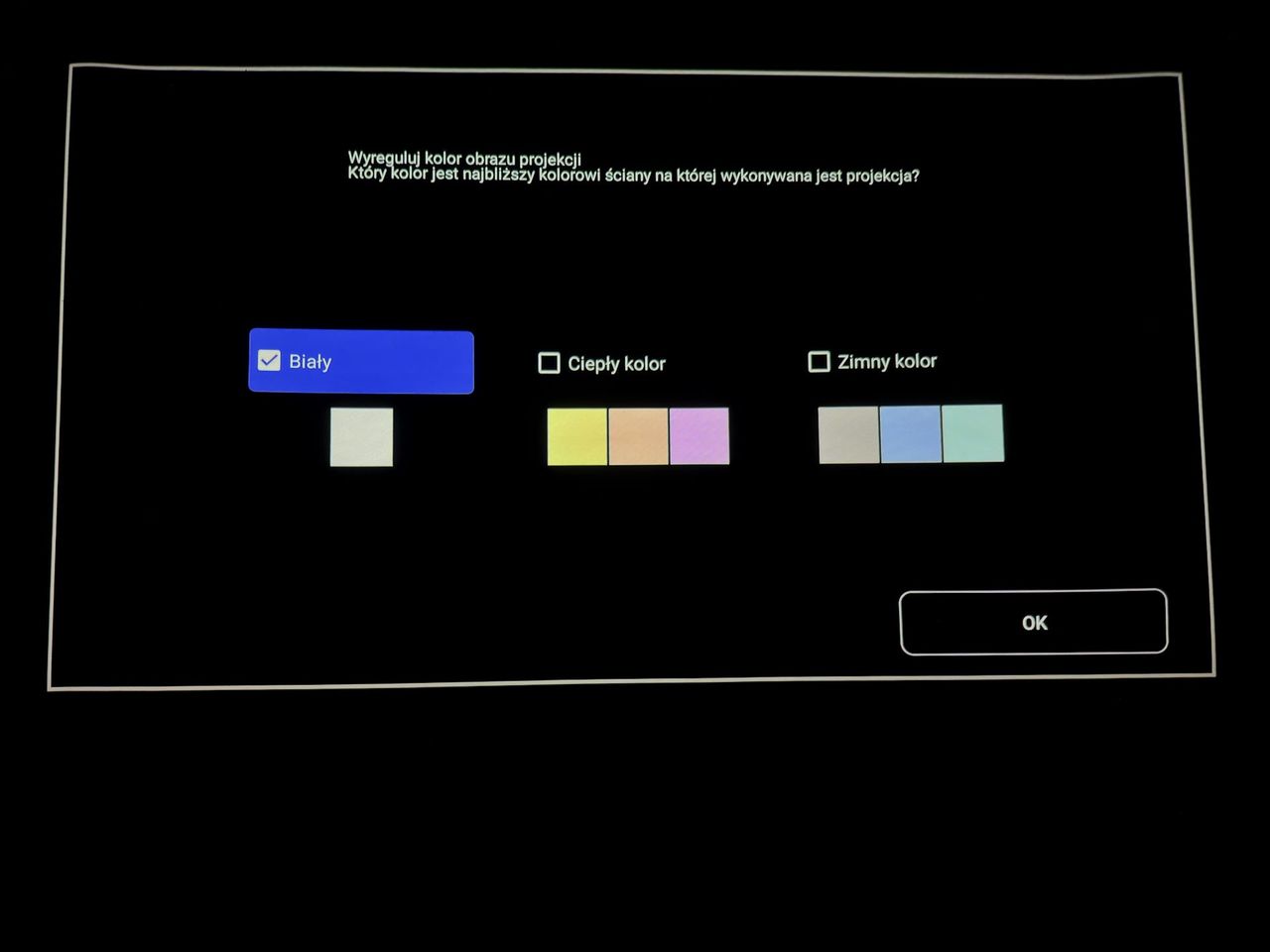EPSON EH-LS650B - regulacja manualna 3