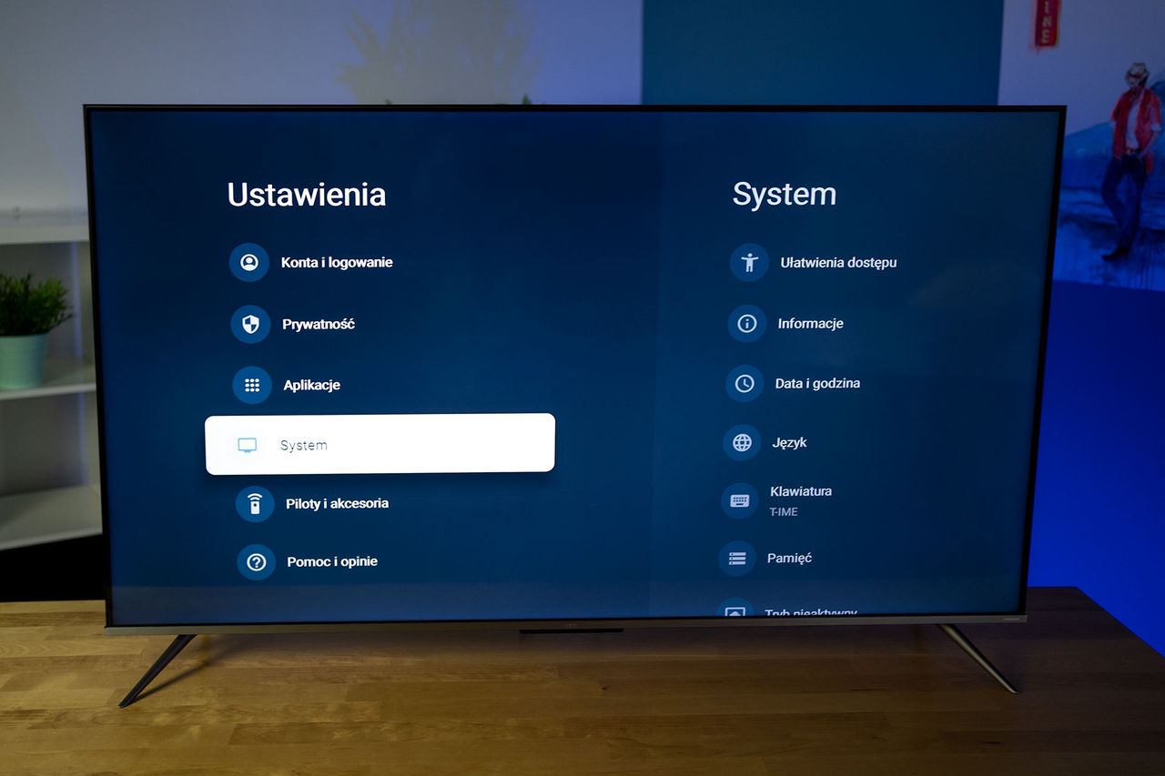TCL 55C635 - menu główne