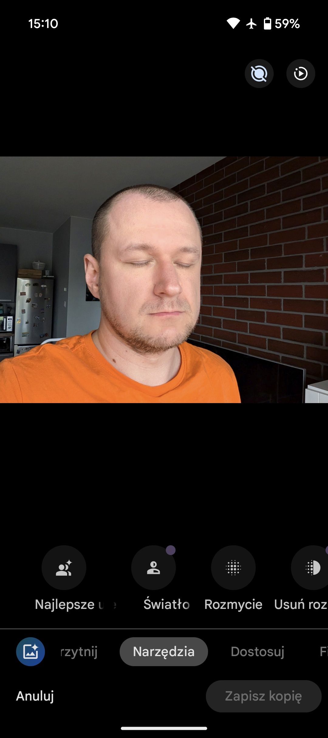 Funkcja "Najlepsze ujęcie"