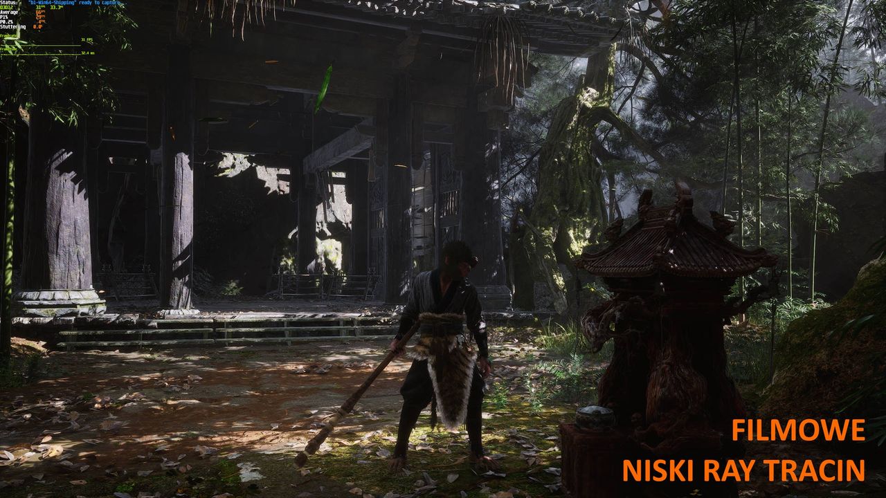 Black Myth Wukong - porównanie 3 - ustawienia filmowe + niski RT