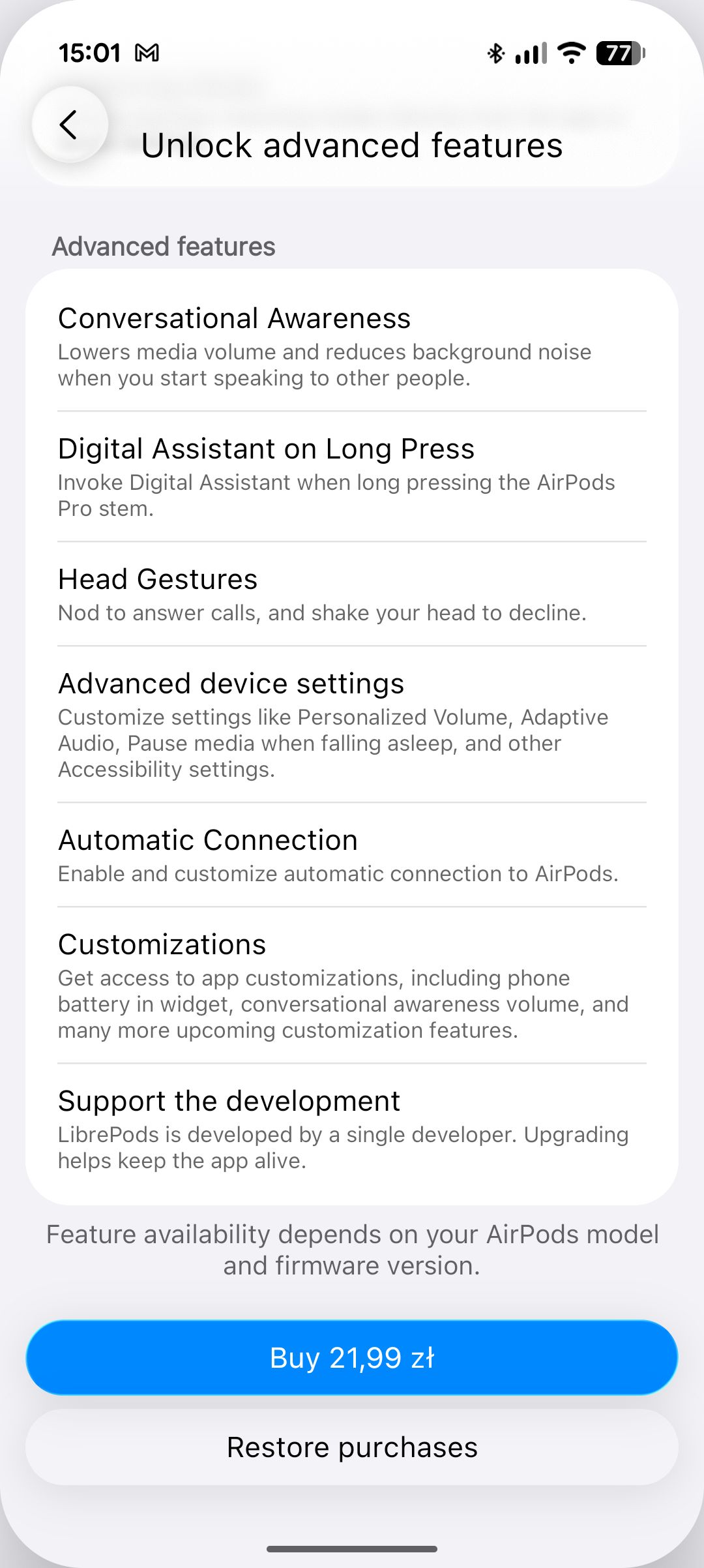 LibrePods na Androida